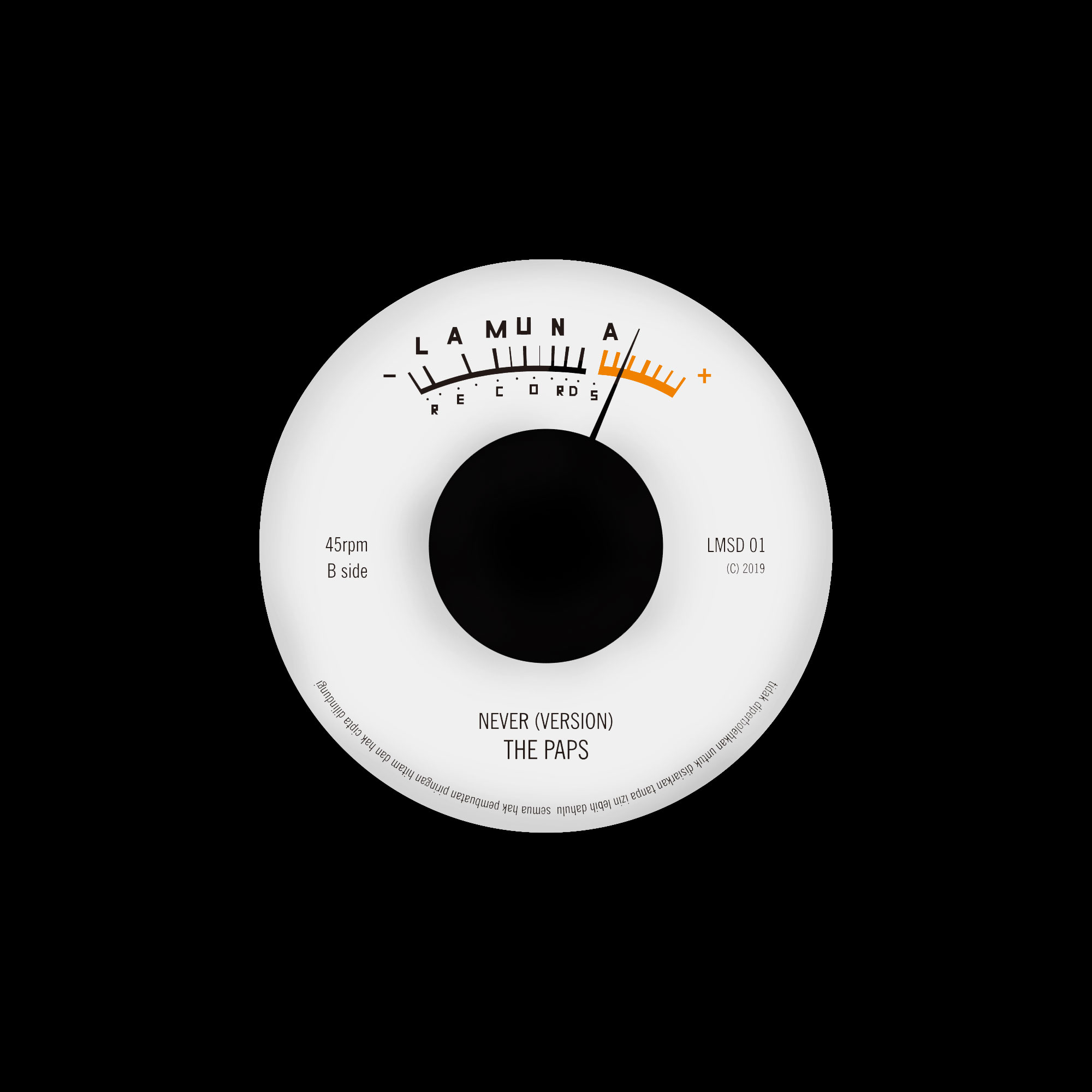 The Paps "Tamasya / Never (Version)" - Vinyl 7"