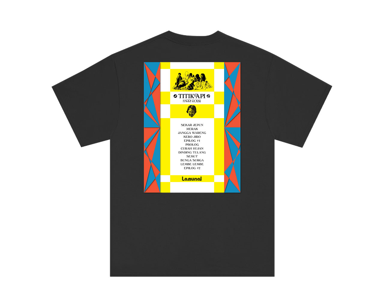 Harry Roesli "Titik Api" - Black T-shirt - Image 2