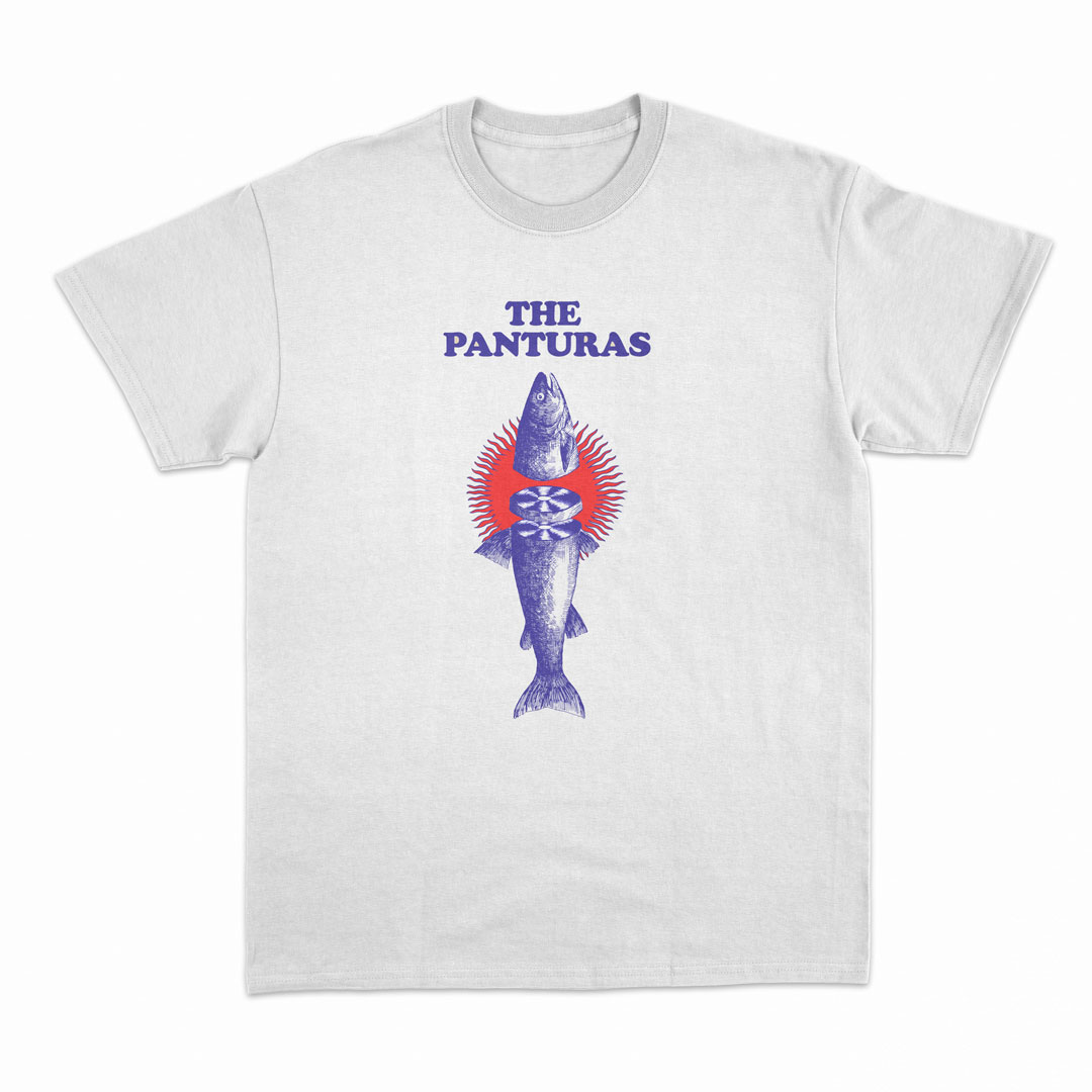 The Panturas "Fish Bomb" - White T-shirt